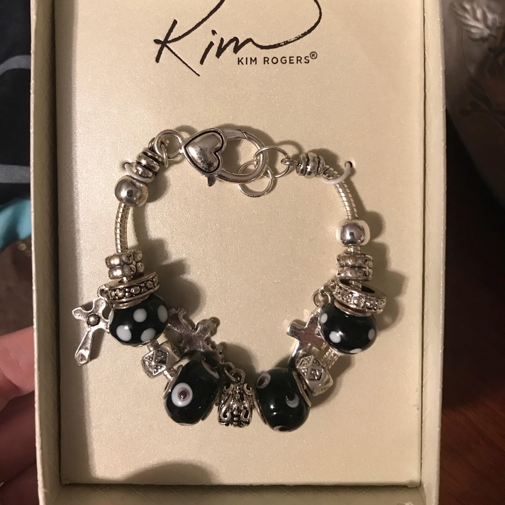 Kim Rogers slide bracelet with charms